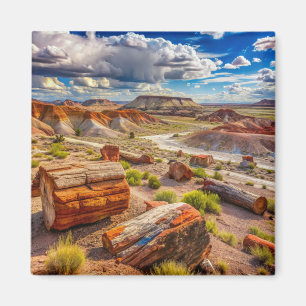 Petrified Forest Nationalpark, målad Desert Magnet