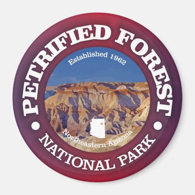 Petrified Forest NP Magnet (Framsidan)
