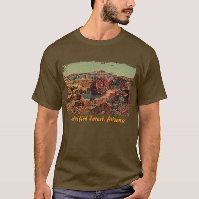 Petrified Forest Painting Manar Shirt Tee Shirt (Framsida)