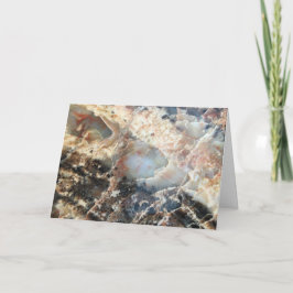 Petrified Wood Blank Card Helgkort