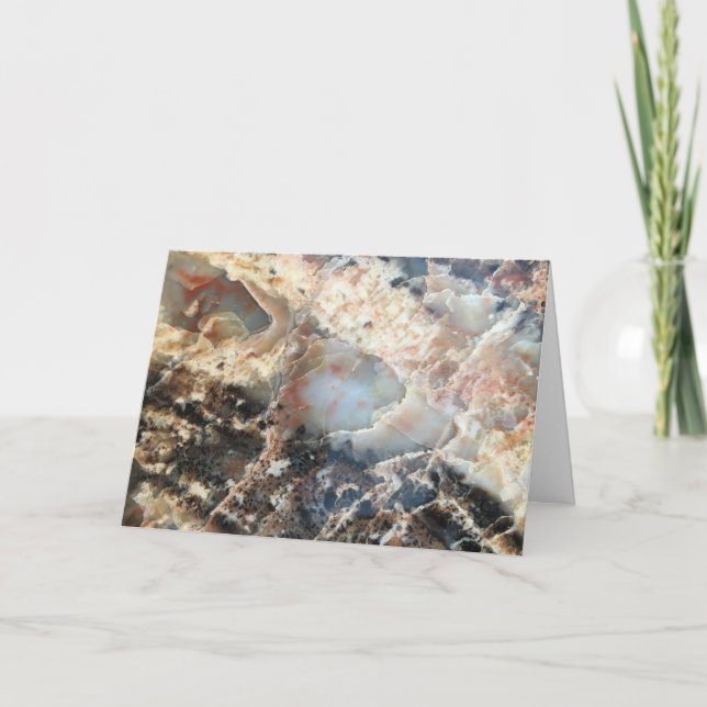 Petrified Wood Blank Card Helgkort (Framsida)