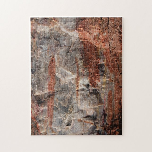 Petrified Wood Quartz Puzzle Pussel (Vertikal)