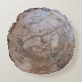 Petrified Wood Rund Kudde