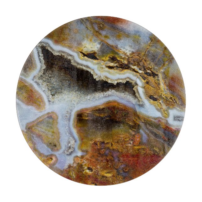 Petrifierat trä med kristaller (Framsidan)