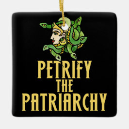 Petrify the patriarchy Medusa Julgransprydnad Keramik