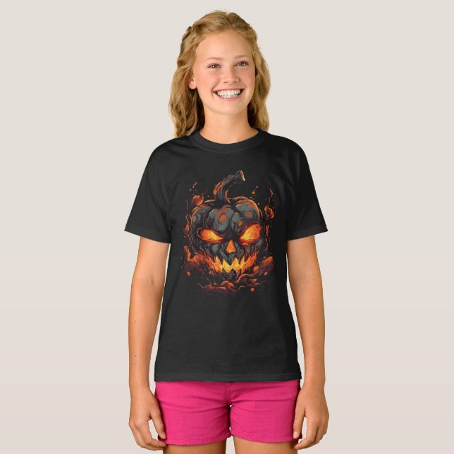 Petrifying Pumpkin T Shirt (Hel framsida)