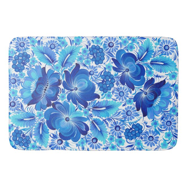 Petrikivka Ukrainian traditional folk art. Badrumsmatta (Framsidan)