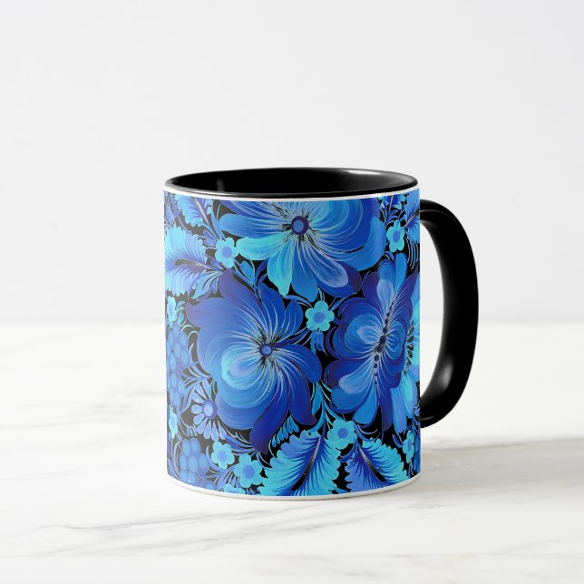 Petrikivka ukrainsk traditionell konst  mugg (Skapare uppladdad)