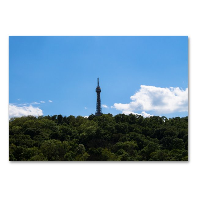 Petřín Lookout Torn Bordsnummer (Framsidan)