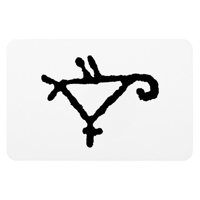 Petroglyf av stympad papegoja magnet (Horisontell)