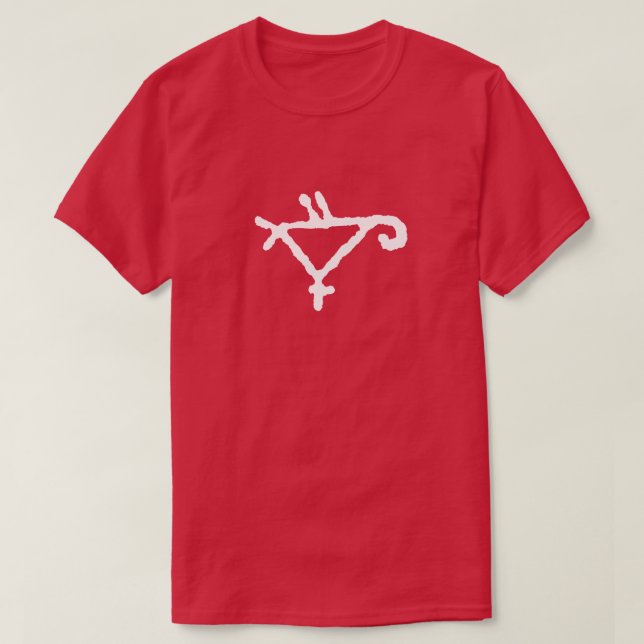 Petroglyf av stympad papegoja t shirt (Design framsida)
