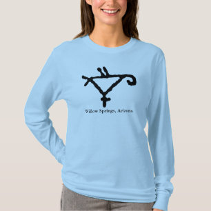 Petroglyf av stympad papegoja t shirt