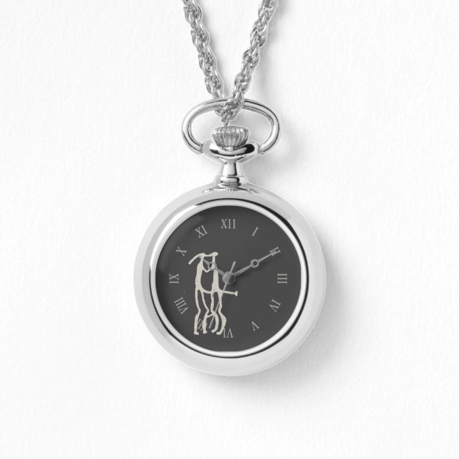 Petroglyf Eggja-sten KYSSANDE PAR Viking myt Armbandsur (Framsida)