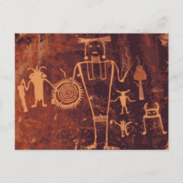 Petroglyfer, Dinosaur National Monument, Colorado Vykort