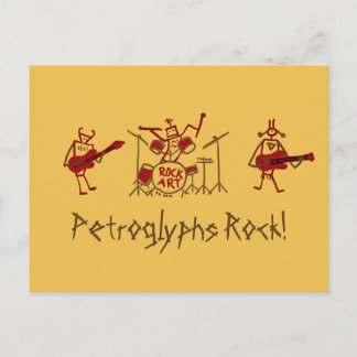 Petroglyfer-vykort i Sten Vykort