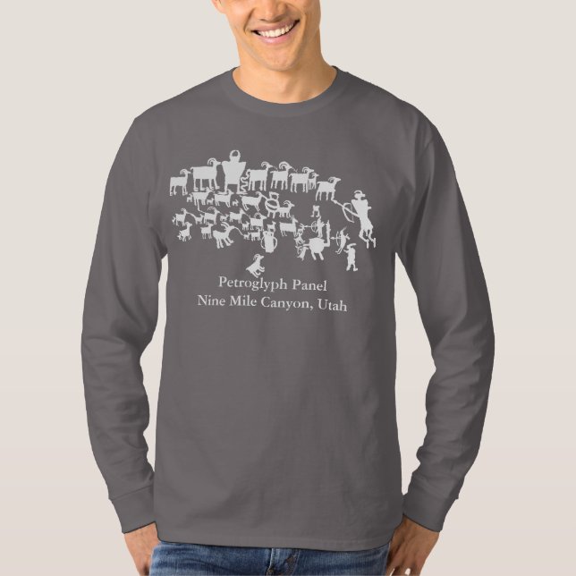Petroglyfpanel Den Stora Jakten T-Shirt (Framsida)