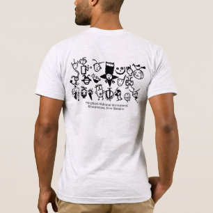 Petroglyfsamlingshuvuden och maskor t shirt