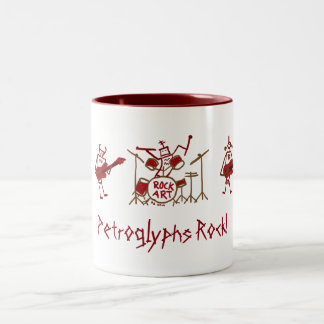 Petroglyhs rockbandmugg Två-Tonad mugg