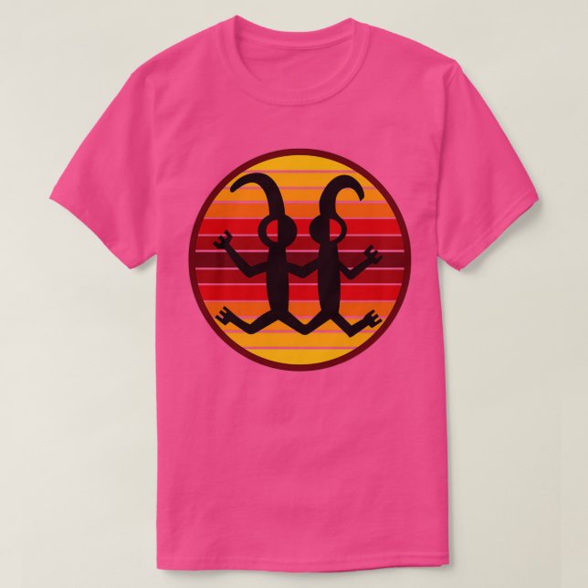 Petroglyph Dancing People T Shirt (Design framsida)