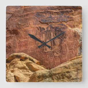Petroglyph för tre kungar - den Mcconkie ranchen Fyrkantig Klocka