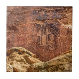 Petroglyph för tre kungar - den Mcconkie ranchen Kakelplatta