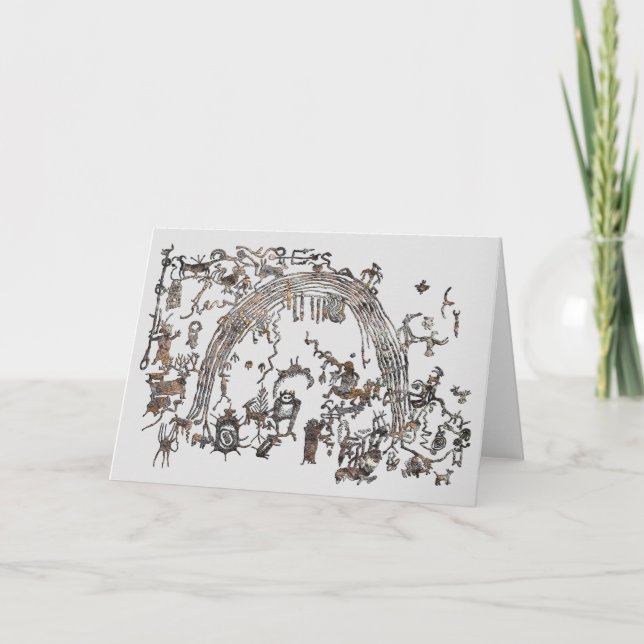 Petroglyph Panel - Rochester Bäck, Utah Card Kort (Framsida)