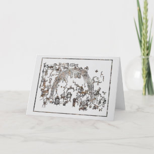 Petroglyph Panel - Rochester Bäck, Utah Card Kort