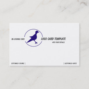 Petroglyphs Blue Bird Logotyp Visitkort