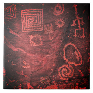 Petroglyphs Hopi Cave Writes Art Ceramic Tile Kakelplatta