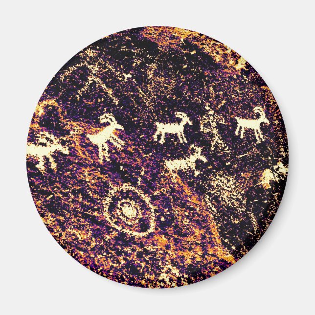 PETROGLYPHS NEVADA DESERT AMERICAN SOUTHWEST MAGNET (Framsidan)