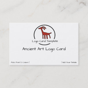 Petroglyphs Red Goat Logotyp Visitkort