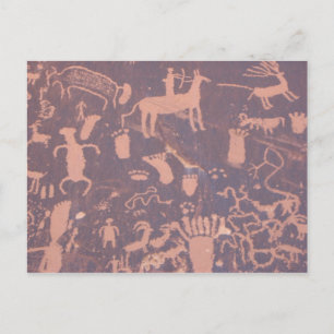 Petroglyphs Sten vykort
