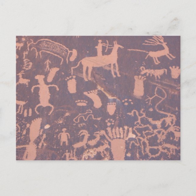 Petroglyphs Sten vykort (Framsida)