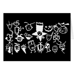 Petroglyphsamlingen, maskerar och Heads Hälsningskort