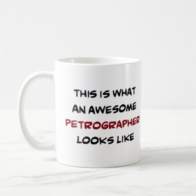 petrograf, awesome kaffemugg (Vänster)