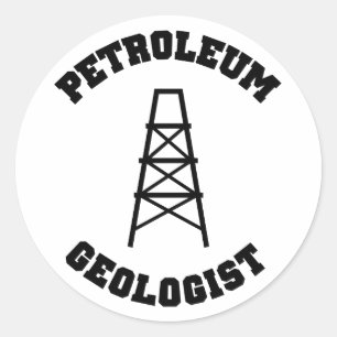 Petroleum Geolog Sticker Runt Klistermärke
