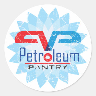 Petroleum Pantry Sticker Runt Klistermärke
