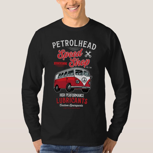 Petrolhead Speed Shop High Performance Lubricant T Shirt (Framsida)