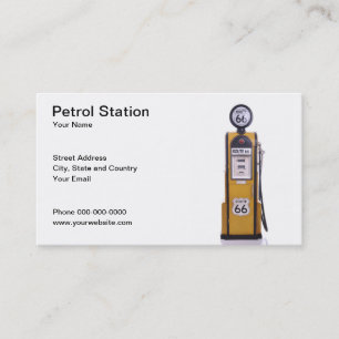 Petrolstationvisitkort Visitkort