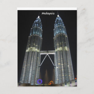 Petronas Torn i natt Vykort