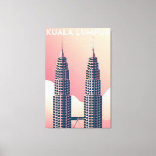 Petronas Torn Kuala Lumpur Canvastryck