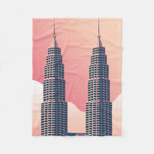 Petronas Torn Kuala Lumpur Fleecefilt