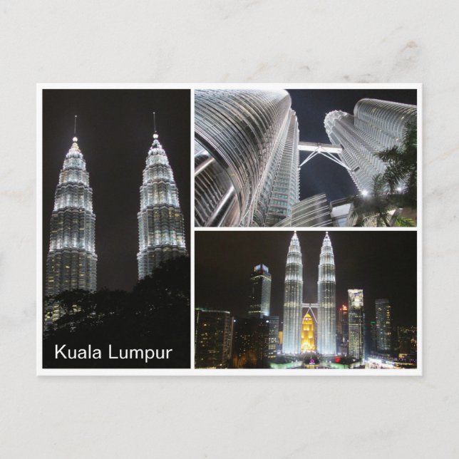 petronas torn triple vykort (Framsida)