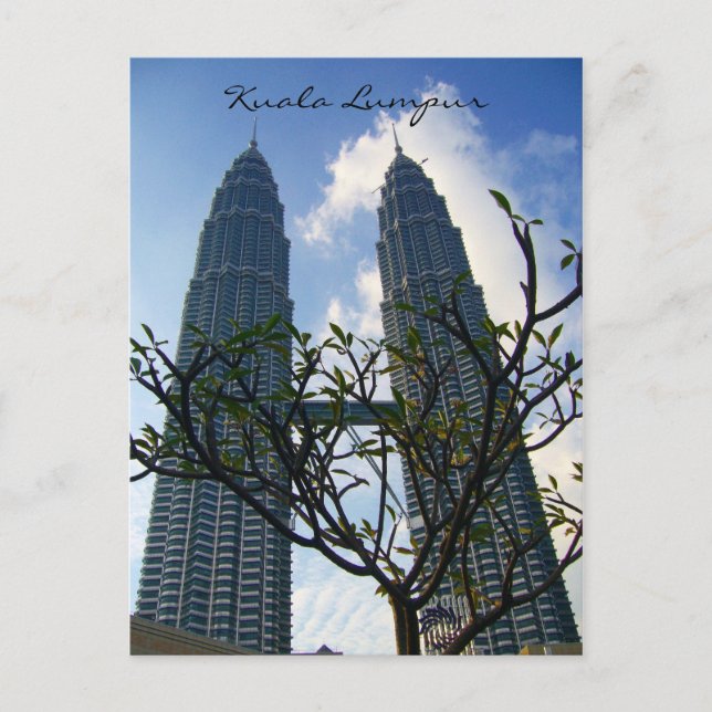 petronas twin torn toppar kl vykort (Framsida)