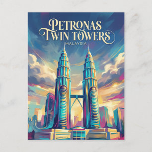Petronas Twin Towers Malaysia Vykort