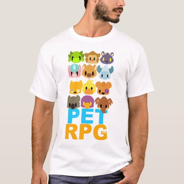 PetRPG - älsklings- Collage Tee Shirt (Framsida)