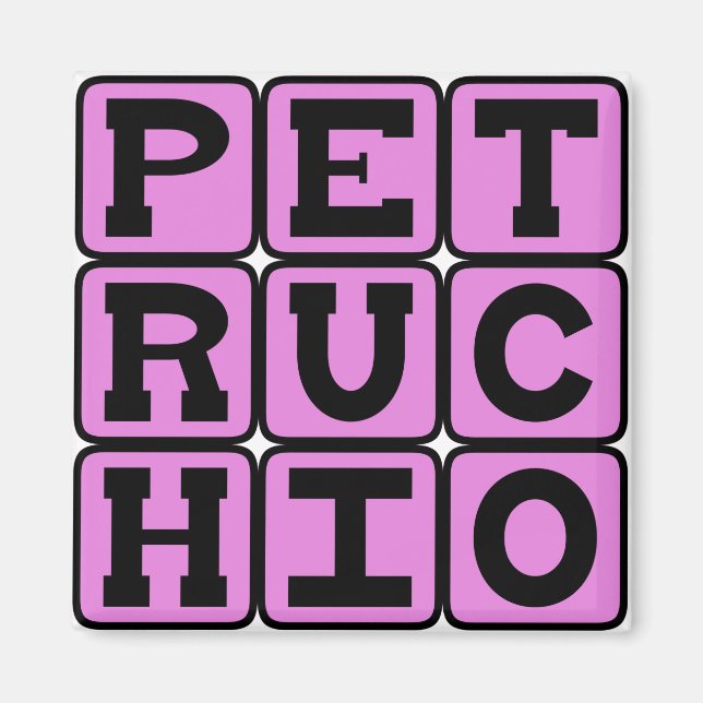 Petruchio, Såld i strumpläders Character Magnet (Framsidan)