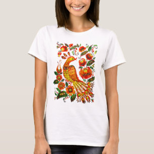 Petrykivka ukrainarefirebird t-shirt