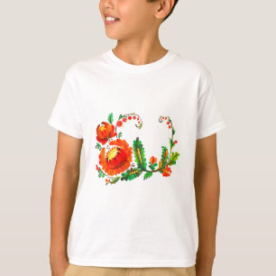 Petrykivka ukrainsk konst tee shirt