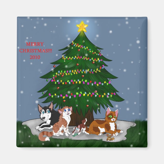 PETS AT CHRISTMAS MAGNET (Framsidan)